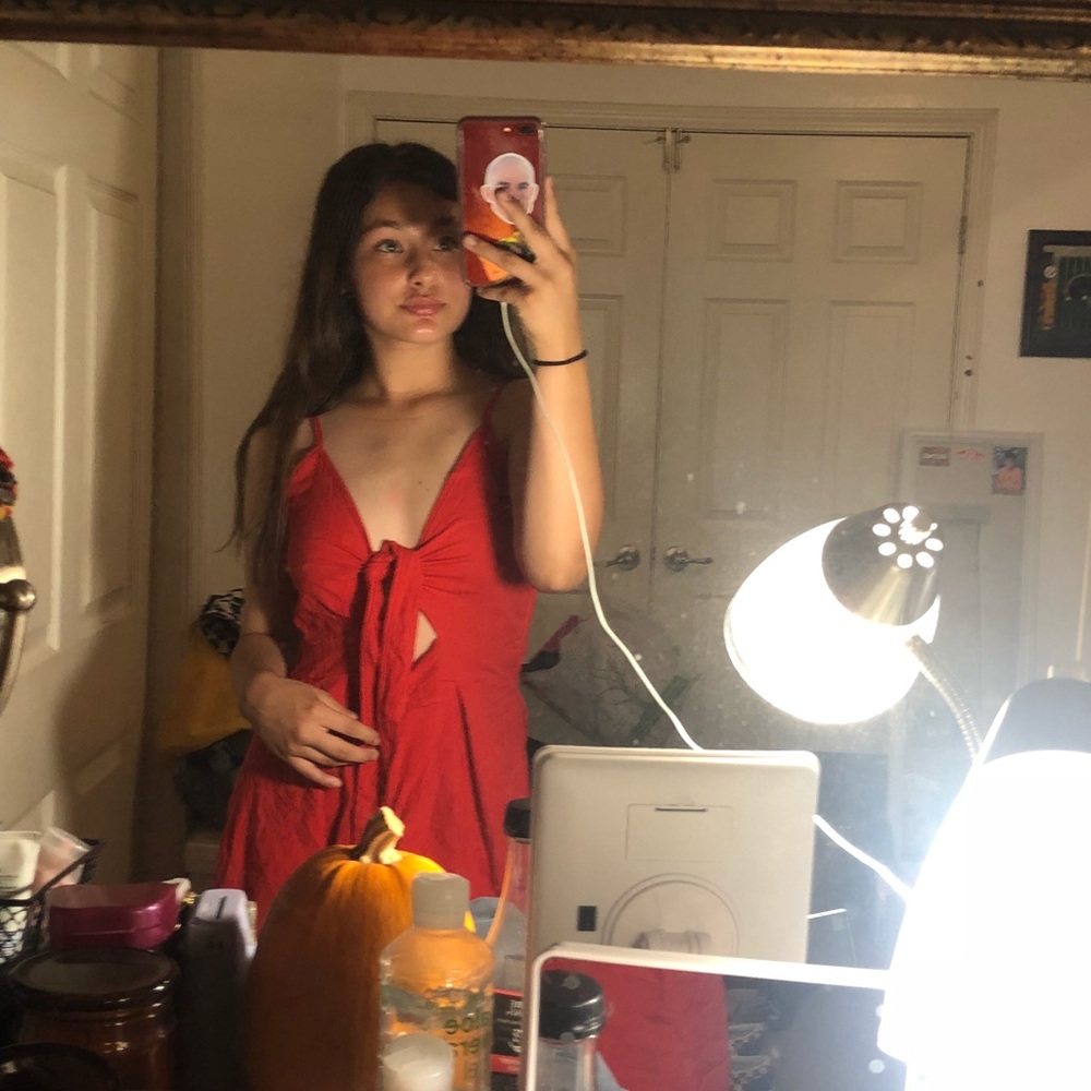 RED TIE DRESS